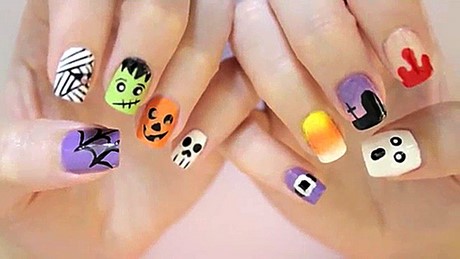 cute-nails-for-halloween-20_18 Unghii drăguțe pentru halloween