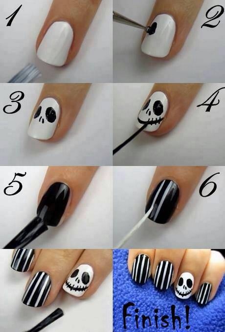 Diy halloween nail art