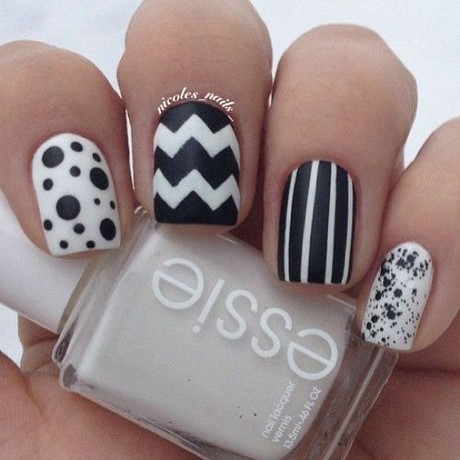 easy-black-and-white-nail-art-97_12 Ușor de unghii alb-negru
