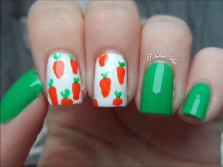 easy-easter-nail-designs-27_18 Modele ușoare de unghii de Paște