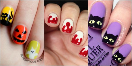 easy-halloween-nail-art-ideas-31_6 Idei ușoare de artă de unghii de halloween