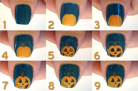 easy-pumpkin-nail-art-54_13 Ușor de dovleac nail art