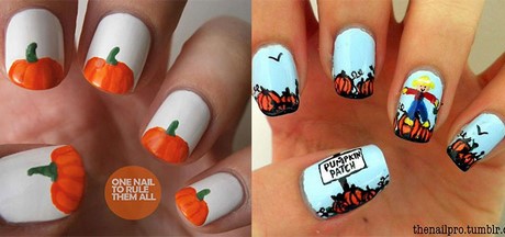 easy-pumpkin-nail-art-54_19 Ușor de dovleac nail art