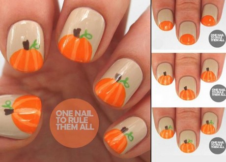 easy-pumpkin-nail-art-54_7 Ușor de dovleac nail art