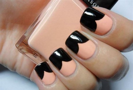 elegant-black-nail-art-designs-86_9 Modele elegante de unghii negre
