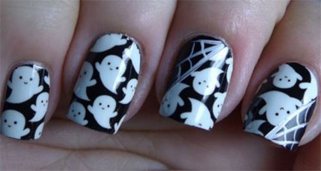 ghost-design-on-nails-75 Ghost design pe unghii