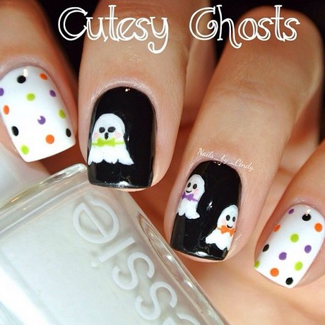 ghost-design-on-nails-75_12 Ghost design pe unghii