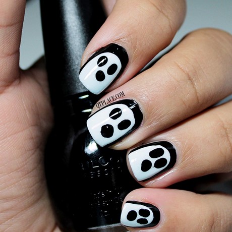 ghost-design-on-nails-75_15 Ghost design pe unghii