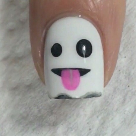 ghost-design-on-nails-75_17 Ghost design pe unghii