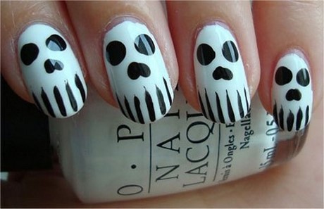 ghost-design-on-nails-75_8 Ghost design pe unghii