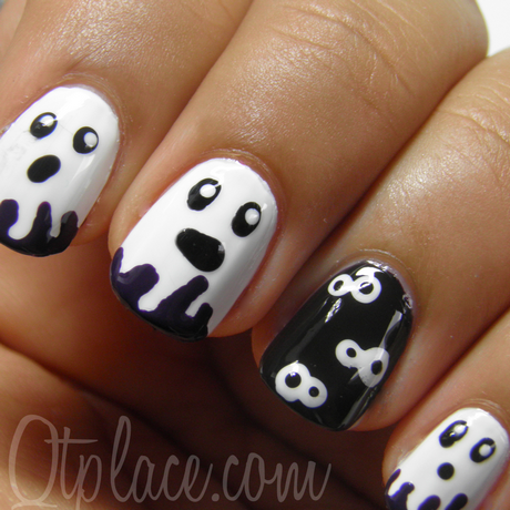 ghost-nails-design-66 Ghost cuie design