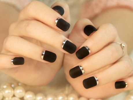 gold-and-black-nail-art-designs-01_2 Modele de artă de aur și negru