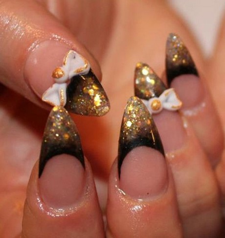 gold-glitter-nail-designs-66_16 Modele de unghii cu sclipici de aur