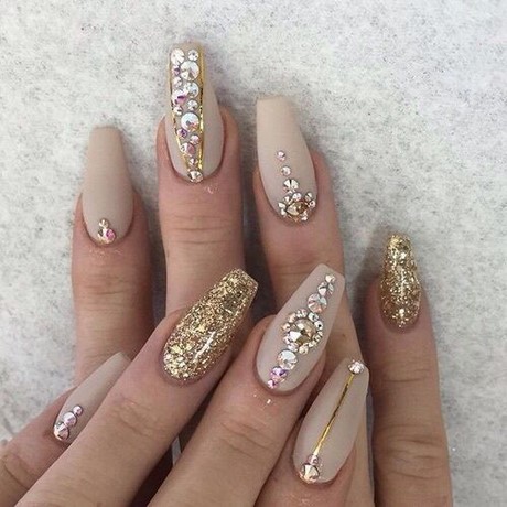 gold-glitter-nail-designs-66_4 Modele de unghii cu sclipici de aur