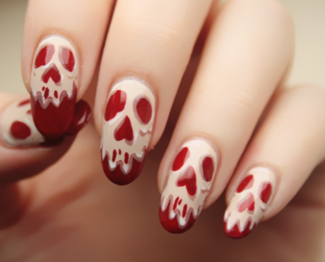 halloween-blood-nails-20 Unghii de sânge de Halloween