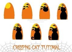 halloween-cat-nail-art-05_13 Halloween cat nail art