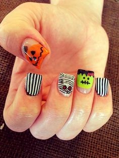 halloween-cute-nails-87_17 Halloween drăguț cuie