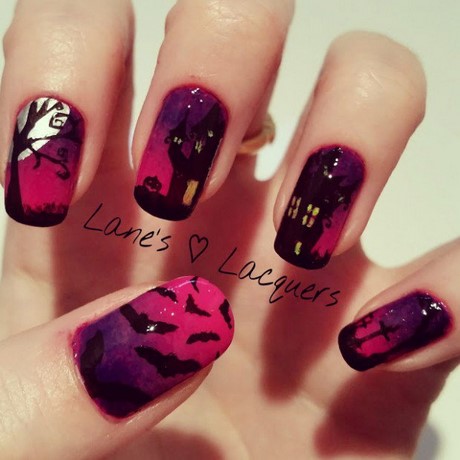 halloween-manicure-ideas-72_7 Idei de manichiură de Halloween