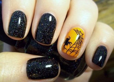 halloween-nail-art-designs-simple-19_14 Halloween nail art modele simple