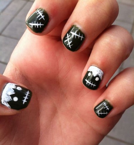 halloween-nail-art-designs-simple-19_17 Halloween nail art modele simple