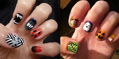 halloween-nail-art-designs-simple-19_2 Halloween nail art modele simple