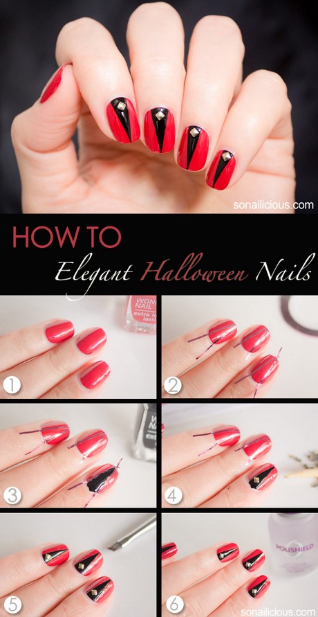 halloween-nail-art-for-short-nails-17_5 Halloween nail art pentru unghii scurte