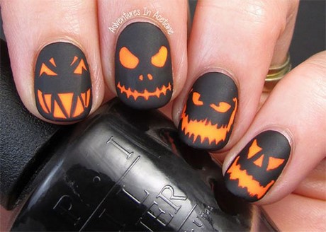 Halloween Nail Art dovleac