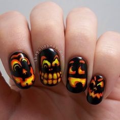 halloween-nail-art-pumpkin-68_13 Halloween Nail Art dovleac