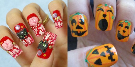 halloween-nail-painting-ideas-55_13 Idei de pictura pe unghii de Halloween