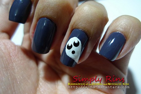 halloween-nails-ghost-04_10 Halloween cuie fantomă