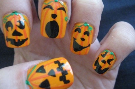 halloween-nails-pumpkin-37_4 Halloween cuie dovleac