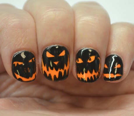 halloween-nails-pumpkin-37_9 Halloween cuie dovleac