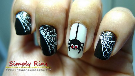 halloween-nails-spider-06_3 Halloween cuie păianjen