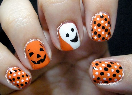 halloween-pumpkin-nail-art-25_12 Halloween dovleac nail art