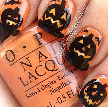 halloween-pumpkin-nail-art-25_2 Halloween dovleac nail art
