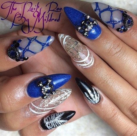 halloween-skeleton-nails-97_7 Halloween schelet cuie