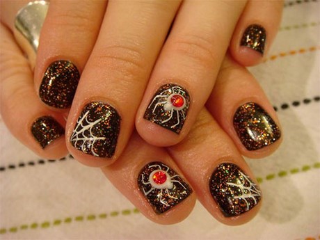 halloween-spider-web-nail-designs-28_14 Halloween spider web unghii modele