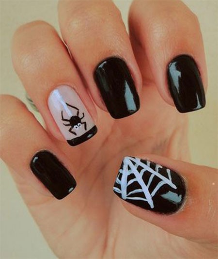 halloween-spider-web-nail-designs-28_19 Halloween spider web unghii modele