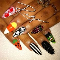 halloween-stiletto-nails-44_2 Unghii stiletto de Halloween