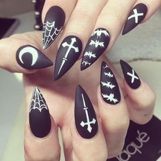 halloween-stiletto-nails-44_6 Unghii stiletto de Halloween