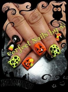 halloween-themed-acrylic-nails-63_13 Unghii acrilice tematice de Halloween