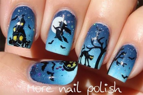 Halloween tematice nail art