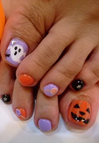 halloween-toe-nail-art-23_18 Halloween deget de la picior nail art