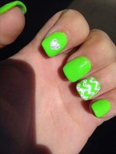 lime-green-nail-designs-24_13 Modele de unghii verde de var