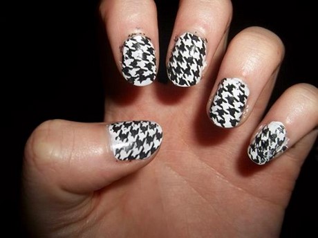 nail-art-black-and-white-design-33_6 Nail art design alb-negru