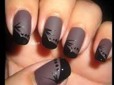 nail-art-for-black-nail-polish-69_14 Nail art pentru lac de unghii negru