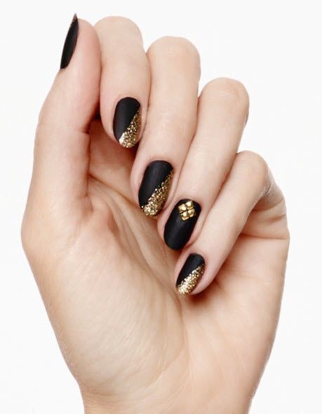 nail-art-for-black-nail-polish-69_15 Nail art pentru lac de unghii negru