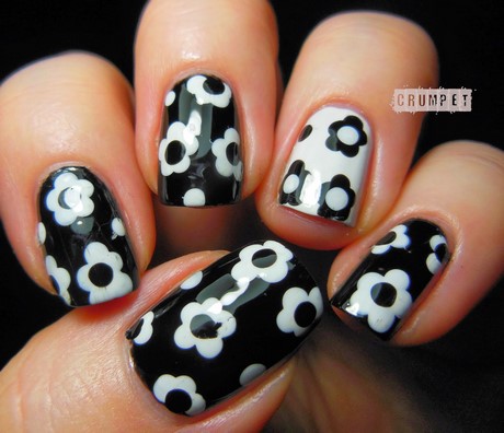 nail-art-in-black-and-white-97_7 Nail art în alb și negru