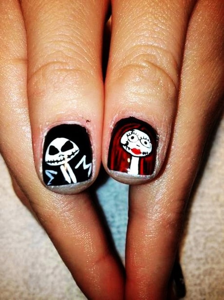 nail-art-jack-skellington-33_9 Arta unghiilor jack skellington