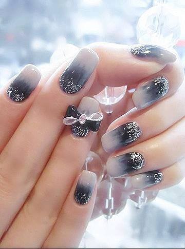 nail-art-of-black-colour-22_4 Nail art de culoare neagră